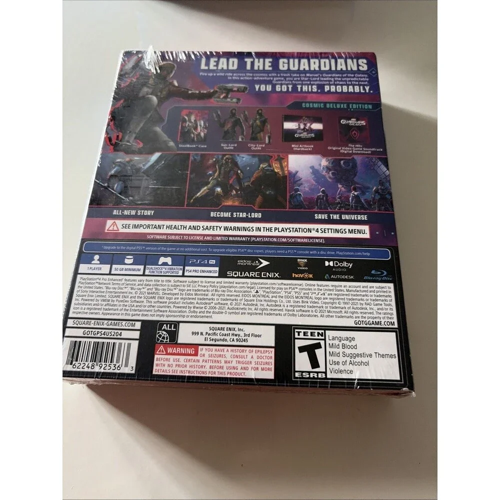 Guardians of the Galaxy: Cosmic Deluxe Edition - PS4 Edition **Sealed**